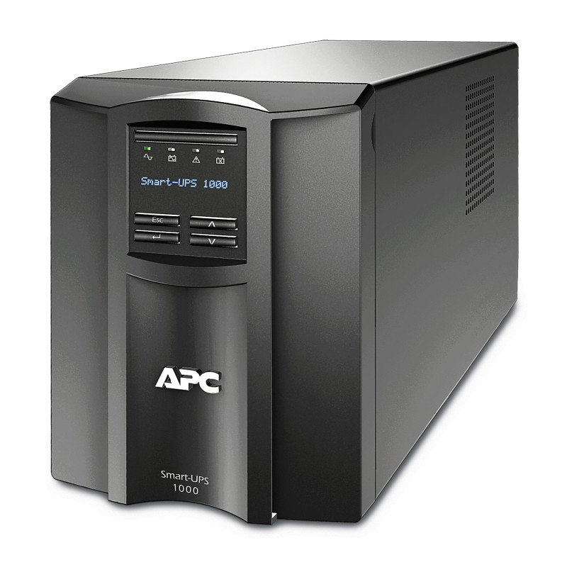 Schneider Electric APC Smart-UPS, Tornis, 8x IEC C13 ligzdas, SmartConnect ports+SmartSlot, AVR, LCD | SMT1000IC | 1000 VA | 700 W | 230 V