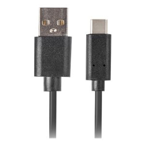 Lanberg | USB Type-C uz USB Type-A 2.0 kabelis melns QC 3.0, 1 m | CA-USBO-20CU-0010-BK | USB Type-C uz USB Type-A
