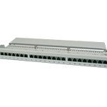 Digitus | Patch Panel | DN-91624S | Kategorija: CAT 6; Porti: 24 x RJ45; Noturības spēks: 7.7 kg; Ievietošanas spēks: 30 N max | 48.2 x 4.4 x 10.9 cm | Balts