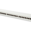 Digitus | Patch Panel | DN-91624S | Kategorija: CAT 6; Porti: 24 x RJ45; Noturības spēks: 7.7 kg; Ievietošanas spēks: 30 N max | 48.2 x 4.4 x 10.9 cm | Balts