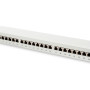 Digitus | Patch Panel | DN-91624S | Kategorija: CAT 6; Porti: 24 x RJ45; Noturības spēks: 7.7 kg; Ievietošanas spēks: 30 N max | 48.2 x 4.4 x 10.9 cm | Balts