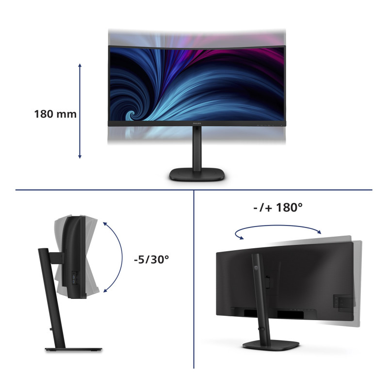 SALE OUT. Philips | 34B2U3600C/00 | 34 " | VA | 21:9 | 60 Hz | 4 ms | 3440 x 1440 pixels | 300 cd/m² | HDMI ports quantity 1 | Black