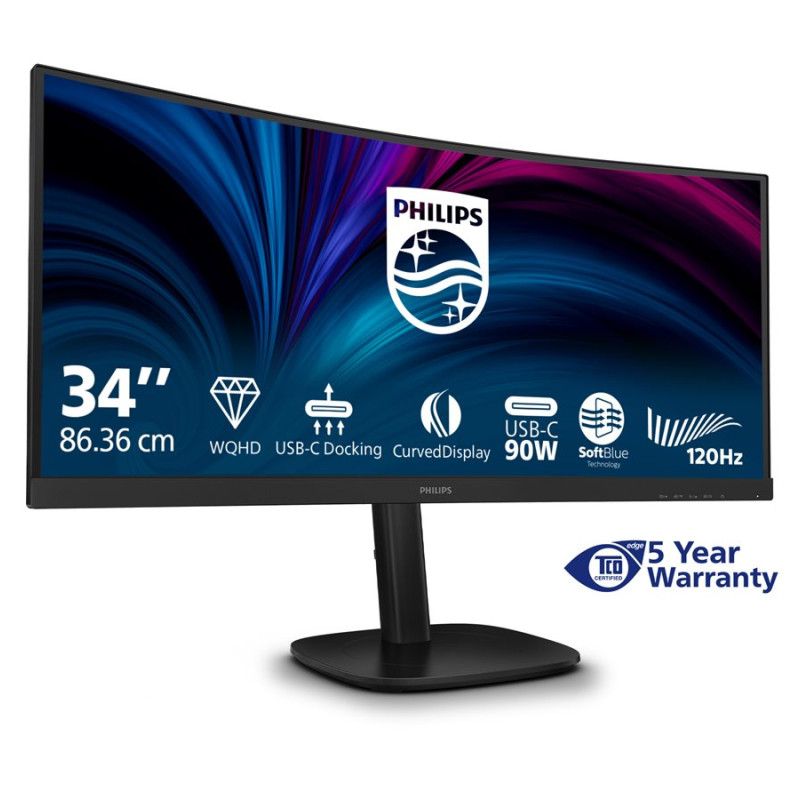SALE OUT. Philips | 34B2U3600C/00 | 34 " | VA | 21:9 | 60 Hz | 4 ms | 3440 x 1440 pixels | 300 cd/m² | HDMI ports quantity 1 | Black