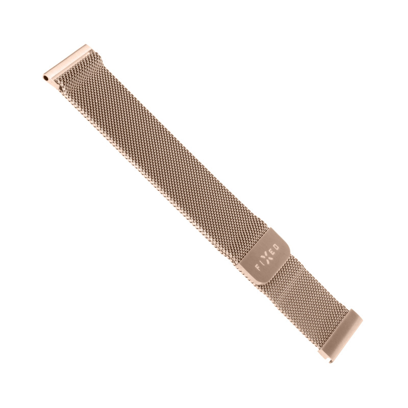 Fixed | Mesh Strap with Quick Release 22mm for Smartwatch | Rose gold