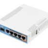 MikroTik | RB962UiGS-5HacT2HnT | hAP ac | 802.11ac | 1300 Mbit/s | 10/100/1000 Mbit/s | Ethernet LAN (RJ-45) porti 5 | MU-MIMO Jā | 12 mēneši