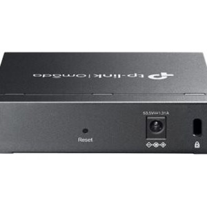 TP-LINK | Omada 5 portu Gigabit viegli pārvaldāms komutators ar 4 portu PoE+ | ES205GP | Galda/stiprināms pie sienas