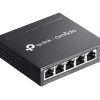 TP-LINK | Omada 5 portu Gigabit viegli pārvaldāms komutators ar 4 portu PoE+ | ES205GP | Galda/stiprināms pie sienas