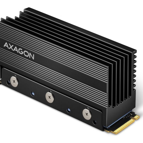 AXAGON Passive aluminum heatsink for single-sided and double-sided M.2 SSD disks, size 2280, height 36 mm | CLR-M2XL