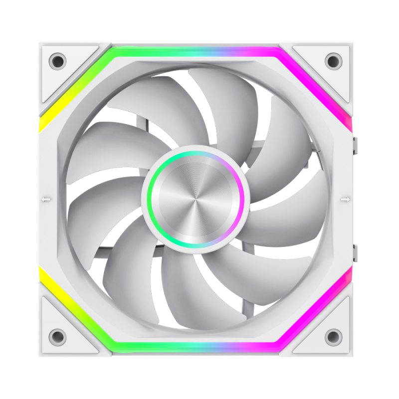 Gamemax FN12A-N2 WL-W | Korpusa ventilators | Balts