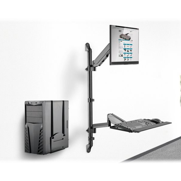 Digitus | Wall mount | Tilt, height adjustment, rotate | 17-32 " | Black