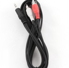 Cablexpert | 2.5m, 3,5mm/2xRCA, spraudnis/spraudnis | 3,5mm | 2 x RCA