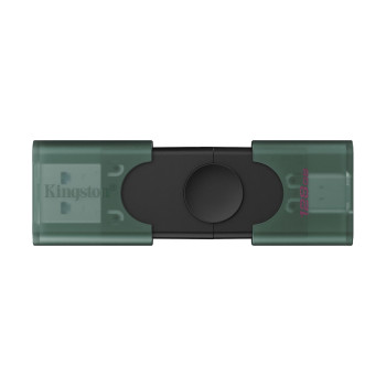 Kingston DataTraveler Duo | 128 GB | USB 3.2 Gen 1 | Melns/Zaļš