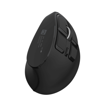 Natec | Vertikālā pele | Euphonie Pro | Bezvadu | Bluetooth, 2.4GHz | Melna
