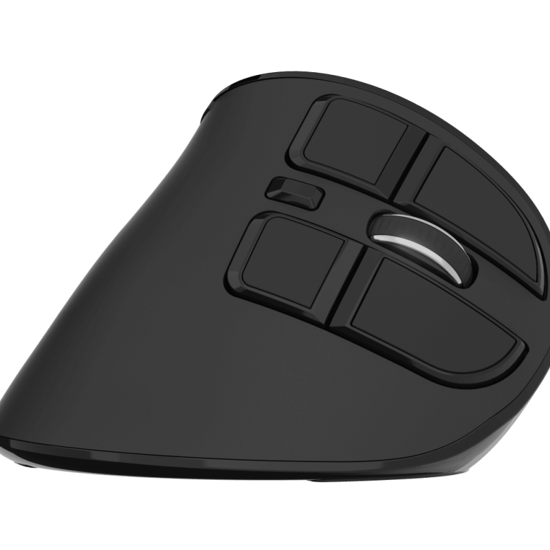 Natec | Vertikālā pele | Euphonie Pro | Bezvadu | Bluetooth, 2.4GHz | Melna