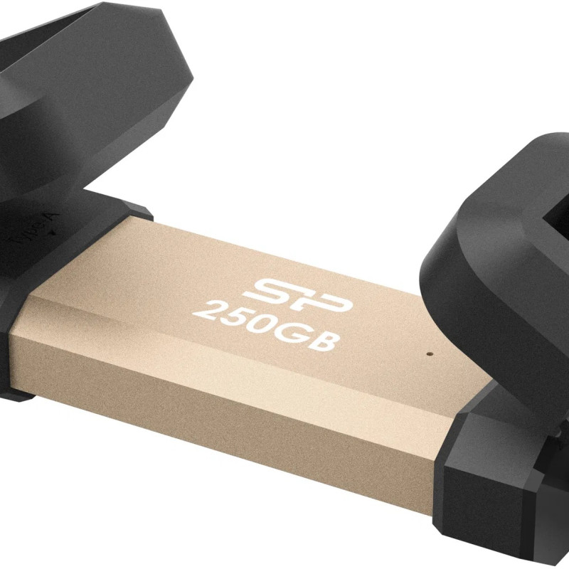 Silicon Power DS72 | 250 GB | USB Type-A/USB Type-C 3.2 Gen 2 | Gold