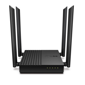 TP-LINK | AC1200 bezvadu MU-MIMO Wi‑Fi maršrutētājs | Archer C64 | 802.11ac | 867+400 Mbit/s | Ethernet LAN (RJ-45) porti 4 | Mesh atbalsts Nē | MU‑MIMO Jā | Bez mobilā platjoslas | Antenas tips 4 x fiksētas
