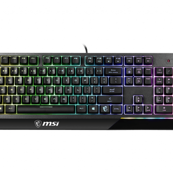 MSI | Vigor GK30 | Spēļu tastatūra | Ar vadu | RGB LED apgaismojums | US | Melna