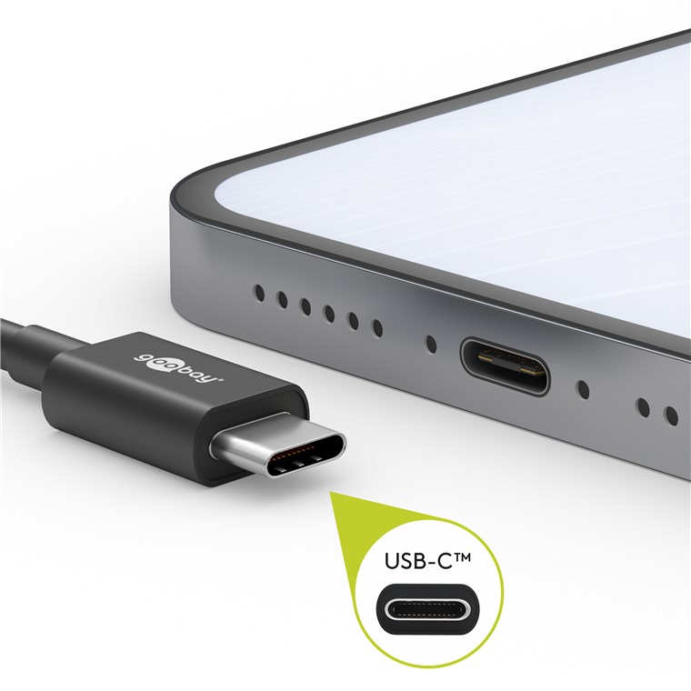 Goobay USB-C uzlādes un sinhronizācijas kabelis, 2 m | 51243