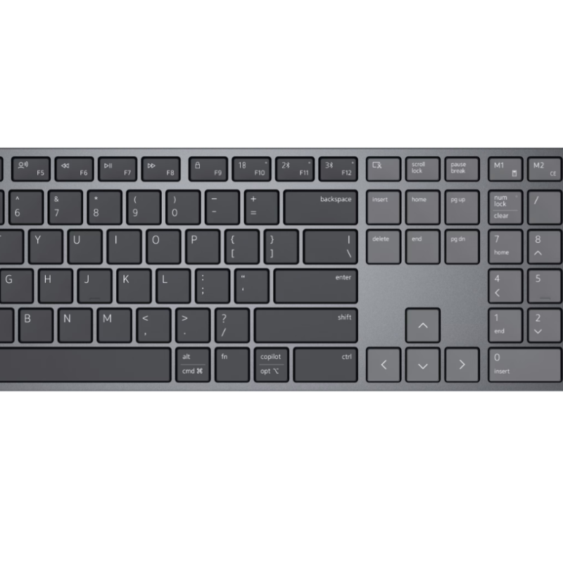 Dell Pro 7 Slim klaviatūra un pele | KM726 | Klaviatūras un peles komplekts | Bezvadu | Pele iekļauta | Krievu | Bluetooth | Melna