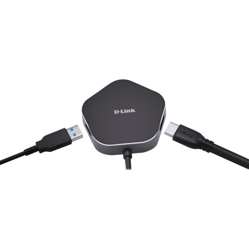 D-Link | 4‑in‑1 USB-C koncentrators ar HDMI un Power Delivery | DUB-M420 | USB koncentrators | USB Type-C