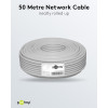 Goobay | CAT 6A tīkla kabelis, S/FTP (PiMF), 50 m | 96093 | S/FTP | Pelēks