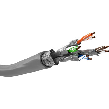 Goobay | CAT 6A tīkla kabelis, S/FTP (PiMF), 50 m | 96093 | S/FTP | Pelēks