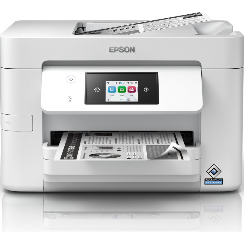 Epson | Daudzfunkcionāls printeris | WorkForce Pro WF-M4619DWF | Tintes printeris | Melnbalts | 4‑1 | A4 | Wi‑Fi | Balts
