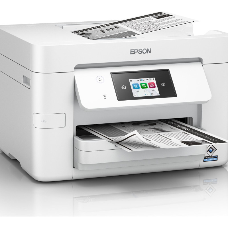 Epson | Daudzfunkcionāls printeris | WorkForce Pro WF-M4619DWF | Tintes printeris | Melnbalts | 4‑1 | A4 | Wi‑Fi | Balts