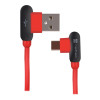Natec Prati, Leņķa USB Type C uz Type A kabelis 1 m, Sarkans | Natec | Angled USB Type C to USB Type A | Prati | USB Type C | USB Type-A