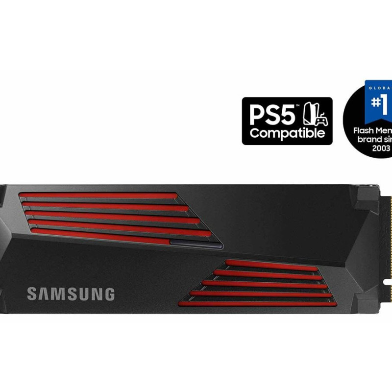 Samsung | 990 PRO with Heatsink | 2000 GB | SSD form factor M.2 2280 | Solid-state drive interface M.2 NVMe | Read speed 7450 MB/s | Write speed 6900 MB/s