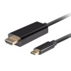 Lanberg USB-C to HDMI Cable, 1.8 m 4K/60Hz, Black | Lanberg | USB-C to HDMI Cable | CA-CMHD-10CU-0018-BK | Black | 1.8 m