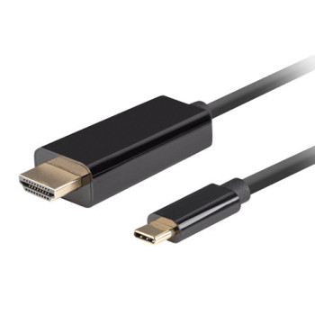 Lanberg USB-C uz HDMI kabelis, 1.8 m 4K/60Hz, melns | Lanberg | USB-C uz HDMI kabelis | CA-CMHD-10CU-0018-BK | melns | 1.8 m