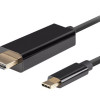 Lanberg USB-C to HDMI Cable, 1.8 m 4K/60Hz, Black | Lanberg | USB-C to HDMI Cable | CA-CMHD-10CU-0018-BK | Black | 1.8 m