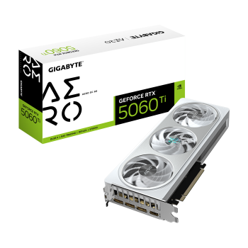 Gigabyte GeForce RTX 5060 Ti AERO OC 8G | NVIDIA | 8 GB | GeForce RTX™5060 Ti | GDDR7 | HDMI portu skaits 1 | PCI-E 5.0