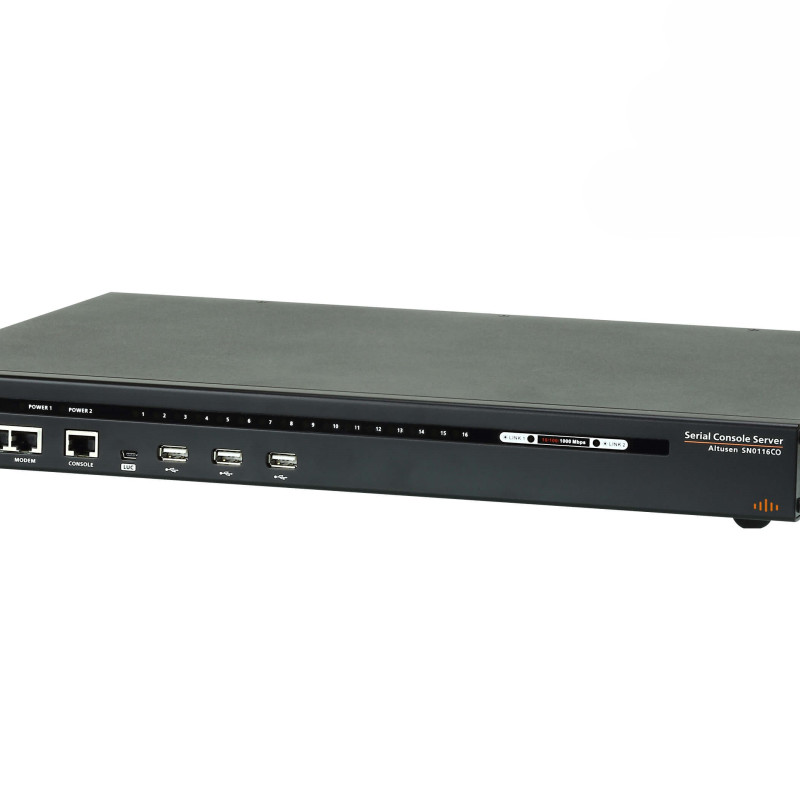 Aten | 16-portu seriālais konsoles serveris ar divkāršu barošanu | SN0116COD