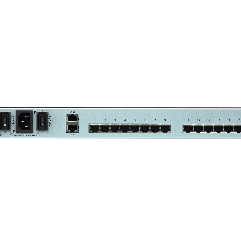 Aten | 16-portu seriālais konsoles serveris ar divkāršu barošanu | SN0116COD