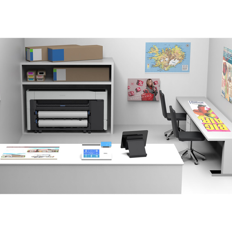 Epson SureColor SC-T5700D | Krāsa | Tintes | Printeris | Wi-Fi | Balts/Melns
