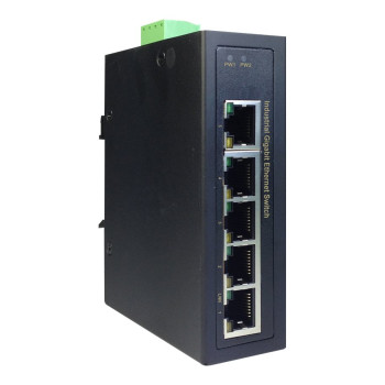 Digitus Industrial 5 portu Gigabit slēdzis | DN-651107 | Nevadīts | Piemontējams DIN sliedei