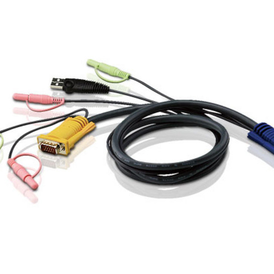 Aten | 3M USB KVM kabelis ar 3‑in‑1 SPHD un audio | 2L-5303U