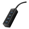 AXAGON Miniatūrs metāla četru portu USB 3.2 Gen 1 koncentrators | HUE-M1A