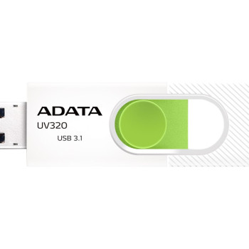 ADATA | USB zibatmiņa | UV320 | 128 GB | USB 3.2 Gen1 | balta/zaļa