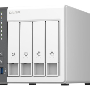 QNAP | 4 bay ARM | TS-433-4G | Cortex-A55 | ARM 4 kodoli | Procesora frekvence 2.0 GHz | 4 GB | Iebūvēta atmiņa (nepaplašināma)