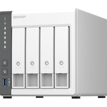 QNAP | 4 bay ARM | TS-433-4G | Cortex-A55 | ARM 4 kodoli | Procesora frekvence 2.0 GHz | 4 GB | Iebūvēta atmiņa (nepaplašināma)