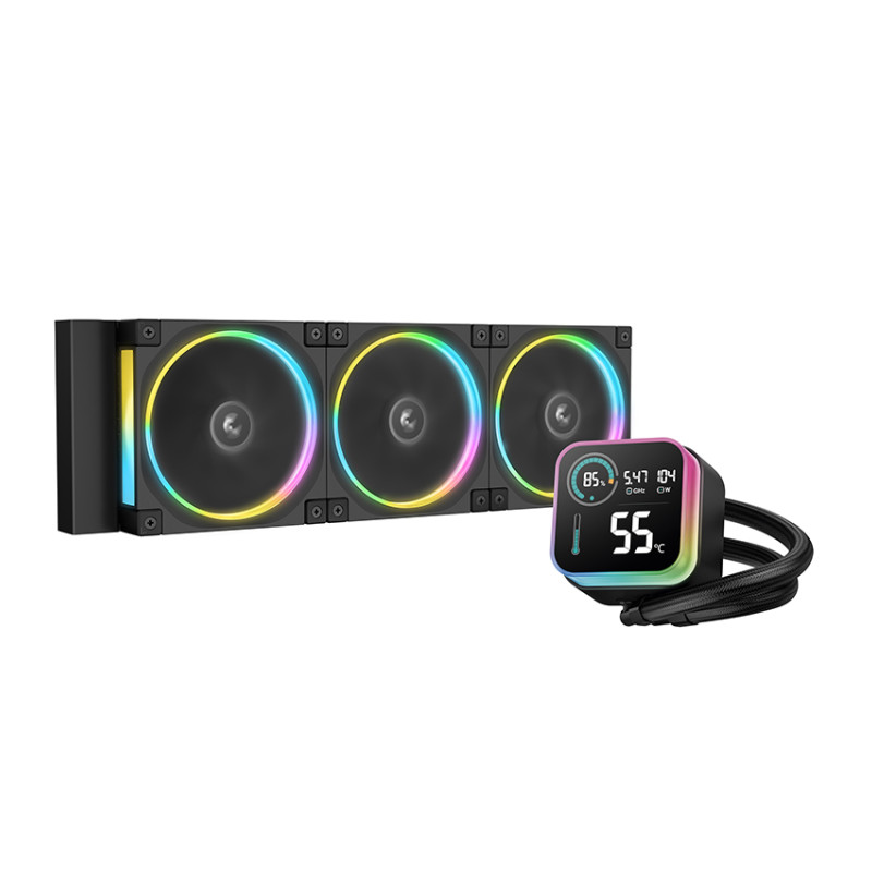 Deepcool Liquid Cooler | LQ360 ULTRA ARGB | Melns | Intel, AMD