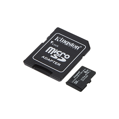 Kingston | UHS-I | 8 GB | microSDHC/SDXC rūpnieciskā karte | Flash atmiņas klase Class 10, UHS-I, U3, V30, A1 | SD adapters