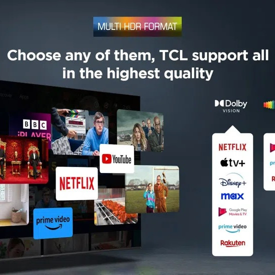 TCL 4K QLED TV | 65T8C | 65 | Viedtelevizors | Google TV