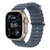 Apple 49mm Anchor Blue Ocean siksnas pagarinājums - dabīgā titāna apdare | Apple