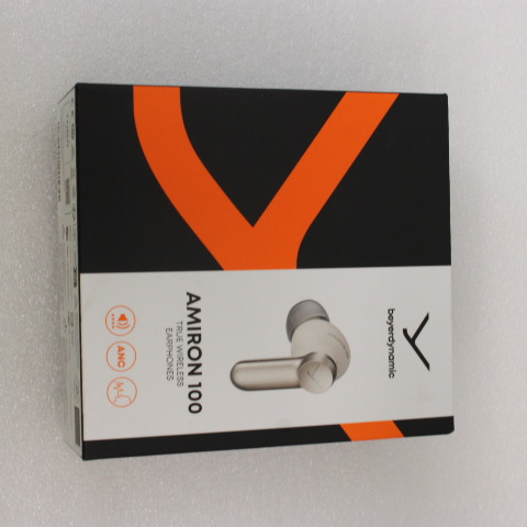 SALE OUT. Beyerdynamic Amiron 100 krēmveida TWS austiņas ar uzlādes futlāri, 5 pāri ausu uzgaļu un USB kabeli | SALE OUT. Beyerdynamic True Wireless austiņas | Amiron 100 | Iebūvēts mikrofons | Bluetooth | ANC | Krēmveida | DEMO