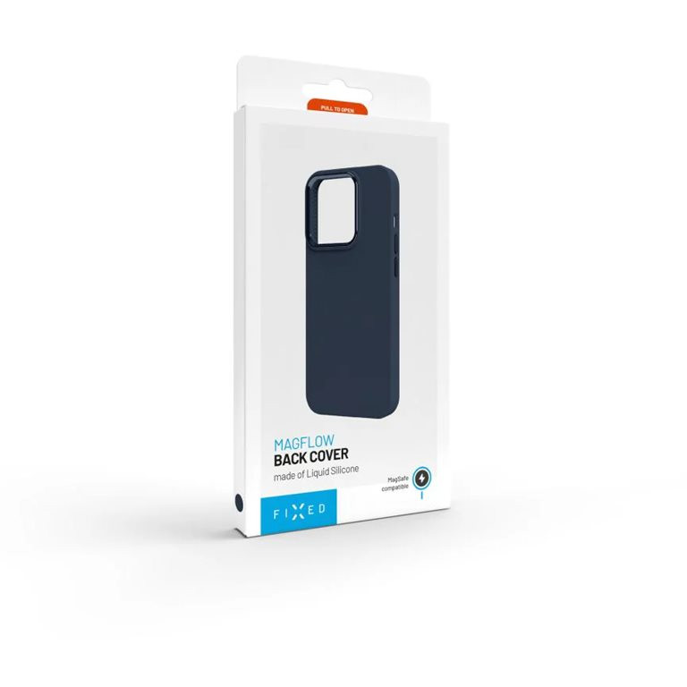 Fixed MagFlow | Back cover | Apple | iPhone 16 Plus | Liquid silicon | Blue