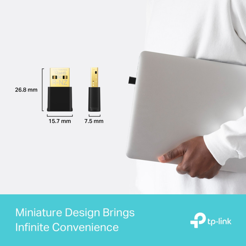 TP-LINK | AX1800 Nano divjoslu Wi‑Fi 6 USB adapteris | Archer TX20U Nano | USB 2.0
